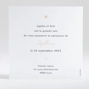 Faire-part de naissance Plein les yeux carre*Faire-part Elégant Online