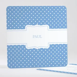 Faire-part de naissance Pois chic prenom*Faire-part Elégant Clearance