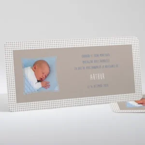 Faire-part de naissance Pois modernes*Faire-part Elégant Best