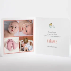 Faire-part de naissance Poussin*Faire-part Elégant Clearance