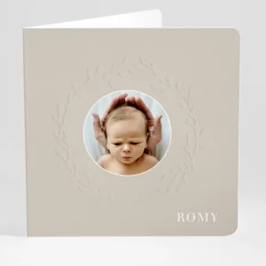 Faire-part de naissance Poesie photo*Faire-part Elégant New