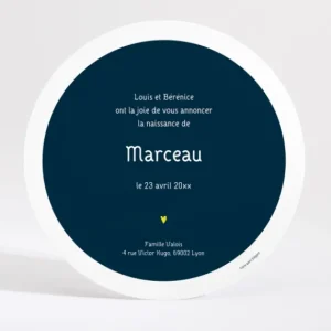 Faire-part de naissance Poeme simple*Faire-part Elégant Best