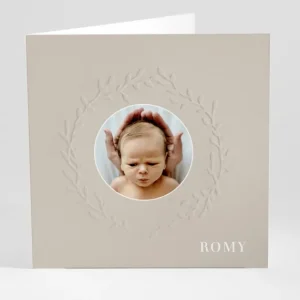 Faire-part de naissance Poesie photo*Faire-part Elégant New