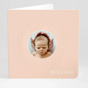 Faire-part de naissance Poesie photo*Faire-part Elégant New