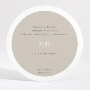 Faire-part de naissance Poesie*Faire-part Elégant Outlet