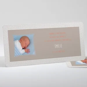 Faire-part de naissance Pois modernes*Faire-part Elégant Best
