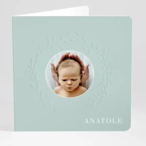 Faire-part de naissance Poesie photo*Faire-part Elégant New