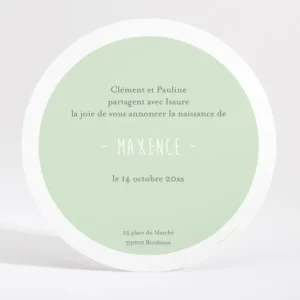 Faire-part de naissance Poesie*Faire-part Elégant Outlet