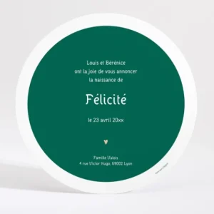 Faire-part de naissance Poeme simple*Faire-part Elégant Best