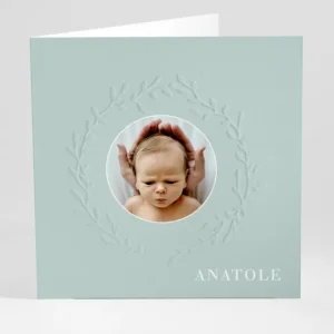 Faire-part de naissance Poesie photo*Faire-part Elégant New