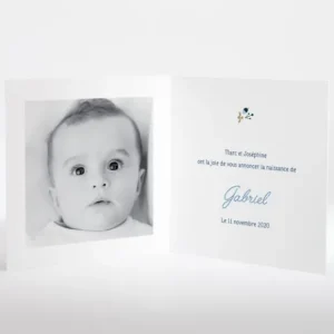 Faire-part de naissance Printemps*Faire-part Elégant Fashion