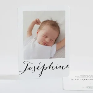 Faire-part de naissance Prenom*Faire-part Elégant Best