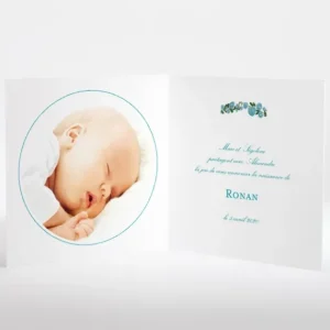 Faire-part de naissance Printemps livret*Faire-part Elégant New