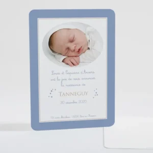 Faire-part de naissance Prenom etoile*Faire-part Elégant Sale
