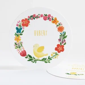 Faire-part de naissance Printemps simple*Faire-part Elégant Online