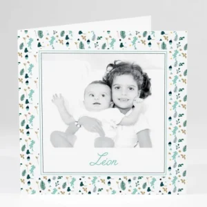 Faire-part de naissance Printemps*Faire-part Elégant Fashion