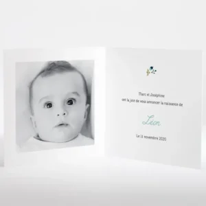 Faire-part de naissance Printemps*Faire-part Elégant Fashion
