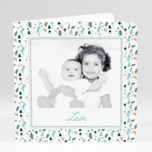Faire-part de naissance Printemps*Faire-part Elégant Fashion