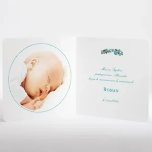 Faire-part de naissance Printemps livret*Faire-part Elégant New
