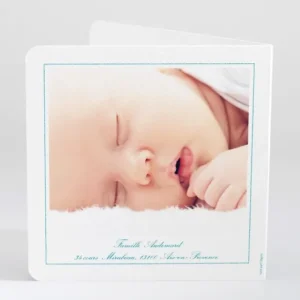Faire-part de naissance Printemps livret*Faire-part Elégant New
