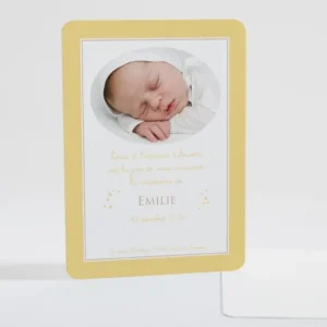 Faire-part de naissance Prenom etoile*Faire-part Elégant Sale