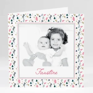 Faire-part de naissance Printemps*Faire-part Elégant Fashion