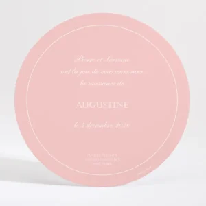 Faire-part de naissance Princesse rond*Faire-part Elégant Best
