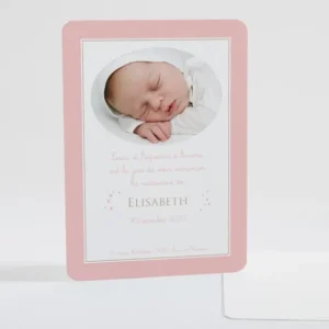 Faire-part de naissance Prenom etoile*Faire-part Elégant Sale