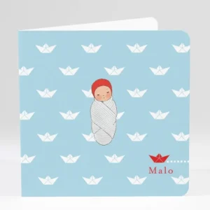 Faire-part de naissance P'tit mousse*Faire-part Elégant Fashion