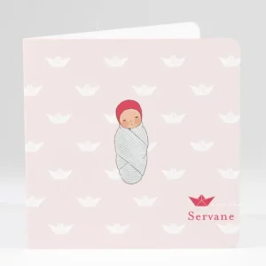 Faire-part de naissance P'tite mousse*Faire-part Elégant Online