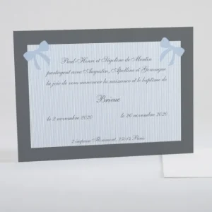 Faire-part de naissance Rayures delicates*Faire-part Elégant Discount