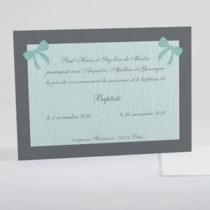 Faire-part de naissance Rayures delicates*Faire-part Elégant Discount