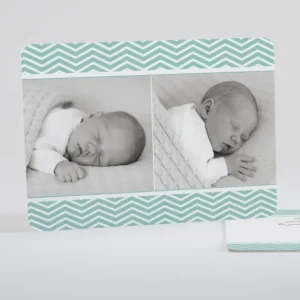 Faire-part de naissance Rayures zigzag chic*Faire-part Elégant Fashion