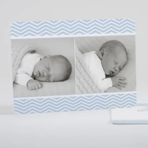 Faire-part de naissance Rayures zigzag chic*Faire-part Elégant Fashion