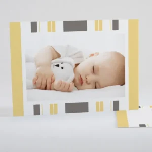 Faire-part de naissance Rayures bayaderes pastels*Faire-part Elégant Sale