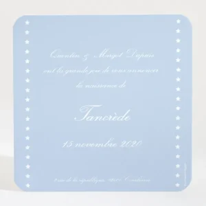 Faire-part de naissance Rayures etoiles retros*Faire-part Elégant Hot