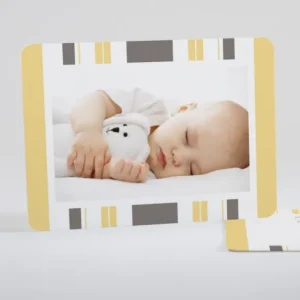 Faire-part de naissance Rayures bayaderes pastels*Faire-part Elégant Sale