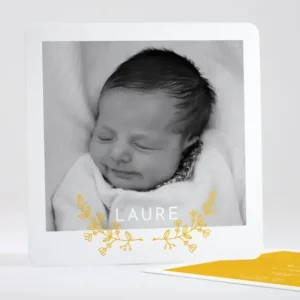 Faire-part de naissance Rameau exquis*Faire-part Elégant Best