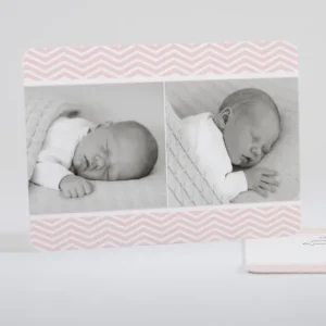Faire-part de naissance Rayures zigzag chic*Faire-part Elégant Fashion
