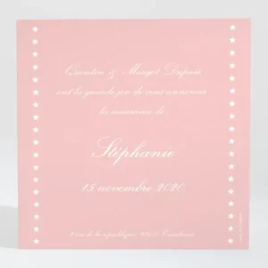 Faire-part de naissance Rayures etoiles retros*Faire-part Elégant Hot