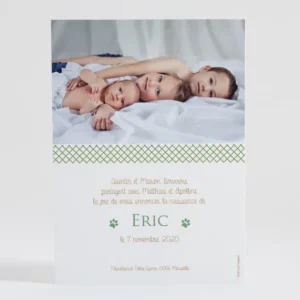 Faire-part de naissance Renardeau simple*Faire-part Elégant New