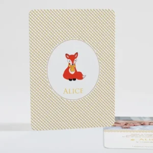 Faire-part de naissance Renardeau simple*Faire-part Elégant New