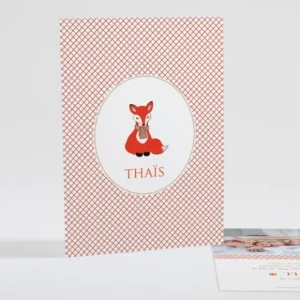 Faire-part de naissance Renardeau simple*Faire-part Elégant New