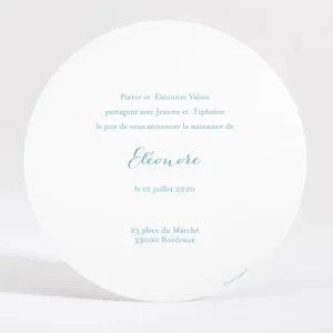 Faire-part de naissance Risette*Faire-part Elégant Outlet