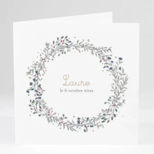 Faire-part de naissance Ronde de bonheur*Faire-part Elégant Online