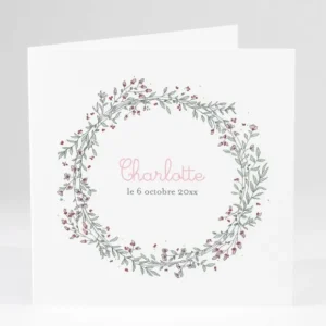 Faire-part de naissance Ronde de bonheur*Faire-part Elégant Online