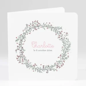 Faire-part de naissance Ronde de bonheur*Faire-part Elégant Online