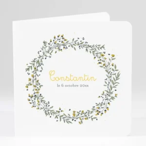 Faire-part de naissance Ronde de bonheur*Faire-part Elégant Online