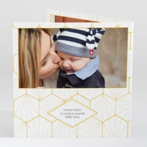 Faire-part de naissance Scandinave*Faire-part Elégant Hot