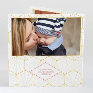 Faire-part de naissance Scandinave*Faire-part Elégant Hot